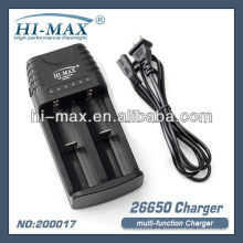 Cargador HI-MAX 26650 18650 17670 14500 16340 CR123